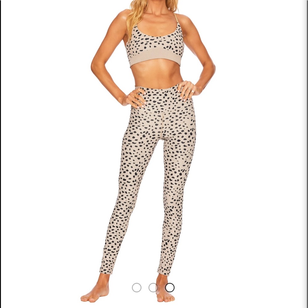Beach Riot Ayla Leggings in Taupe Spot